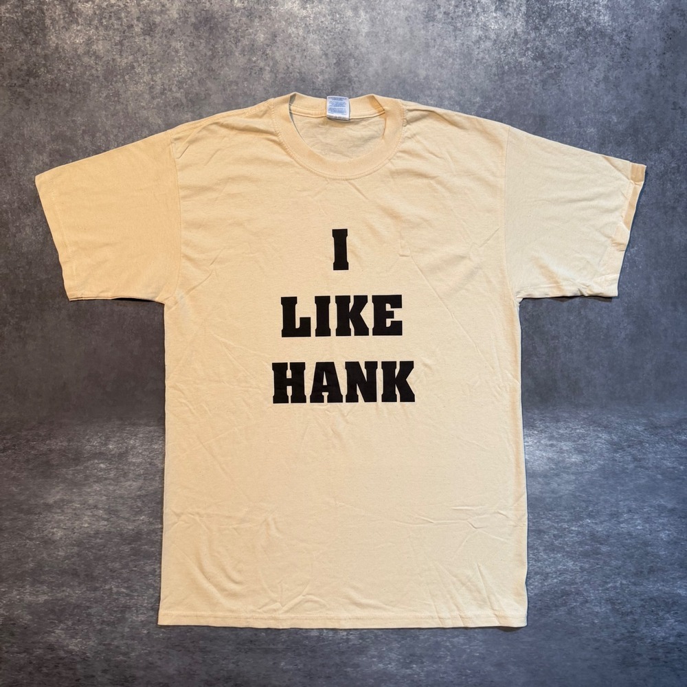 Vtg 2005 97.1 Hank FM Radio T Shirt Mens L Signed Logo Indianapolis Promo WLHK